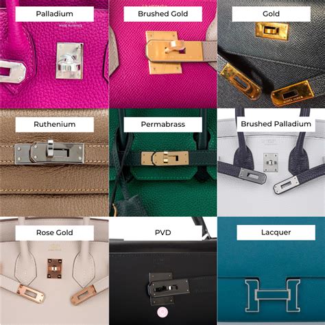 hermes bag gold hardware|hermes bag hardware guide.